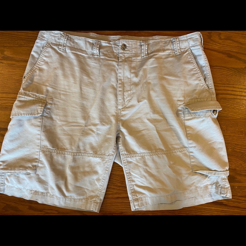 Beige Cargo Shorts